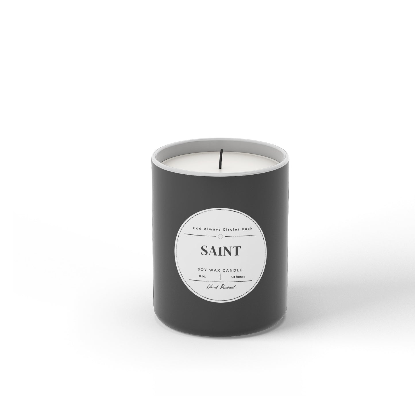 God Always Circles Back Candle 'SAINT'